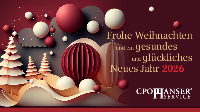 Frohe Weihnachten und ein gesundes und glückliches Neues Jahr 2026